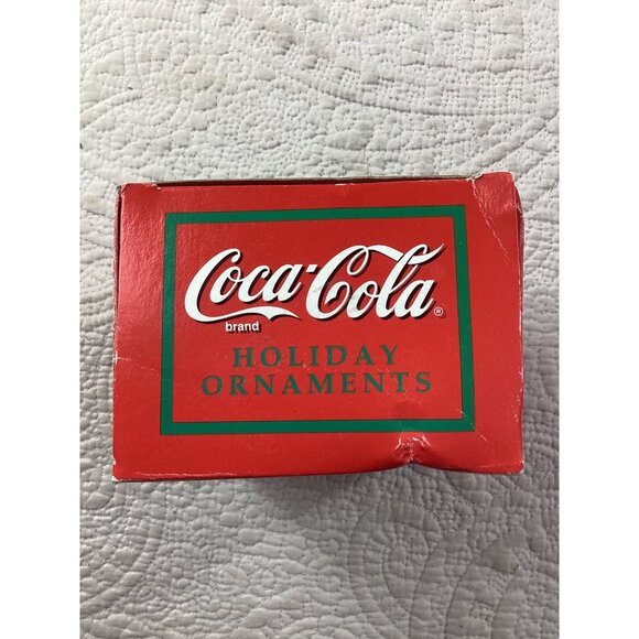 Coca-Cola Holiday Ornament Polar Bear Ice Cooler 1996 Collectible*Enesco Vintage - Picture 3 of 6